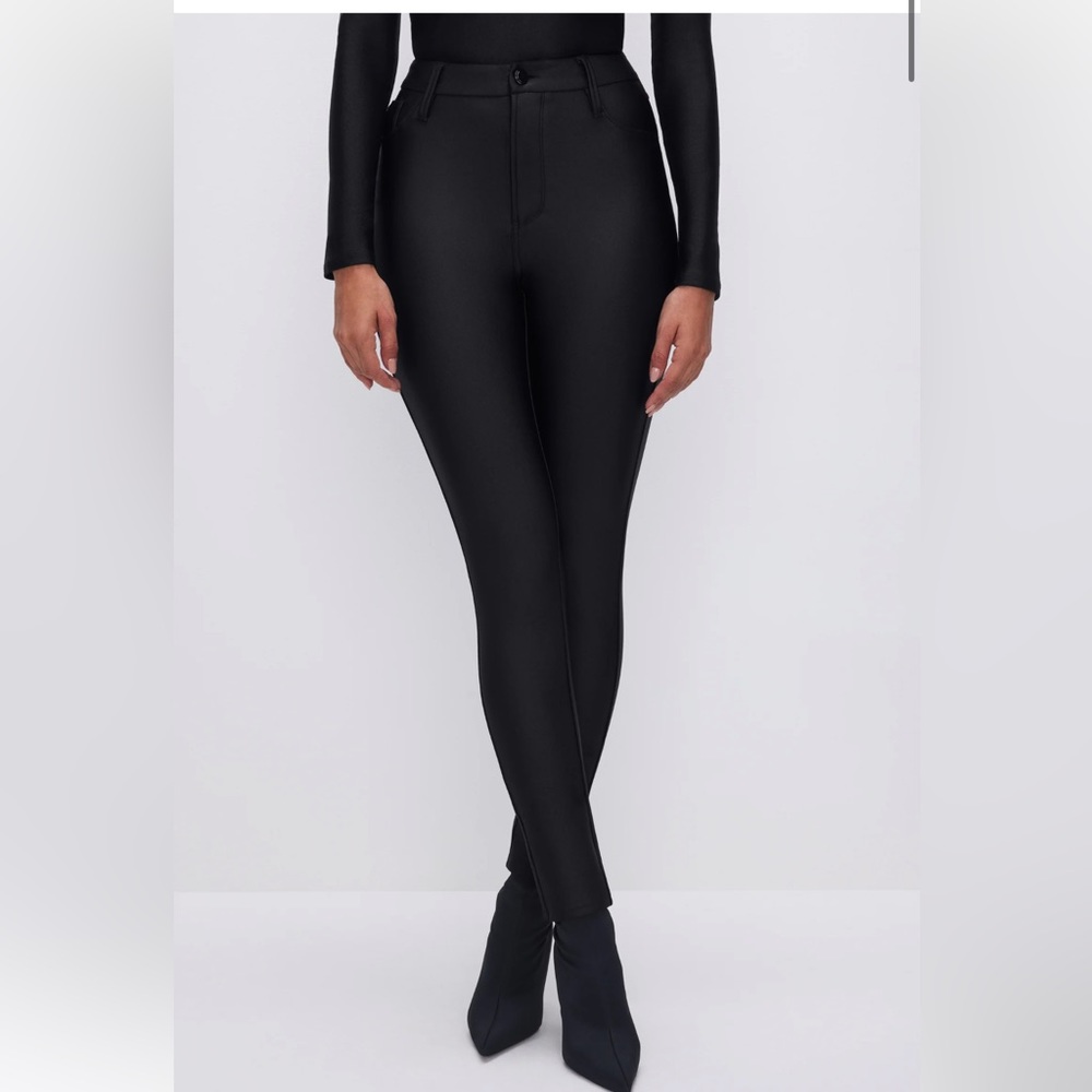 Good American COMPRESSION SHINE GOOD WAIST LEGGINGS